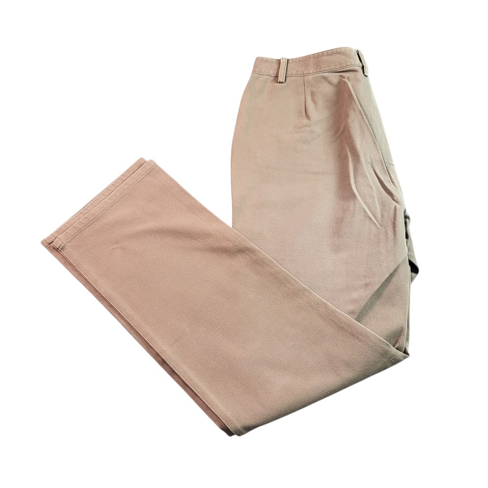 Lauren Ralph Lauren Womens Size 8 Brown Cotton Stretch Straight Leg Chino Pants
